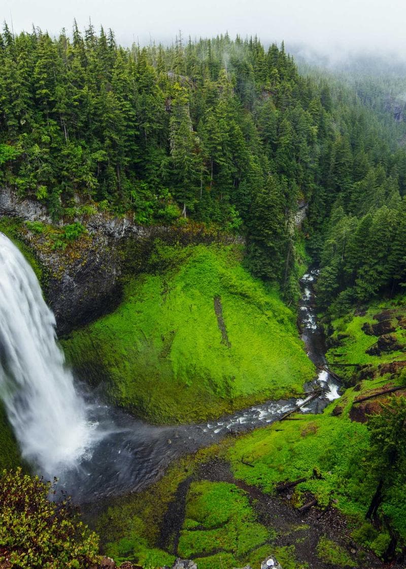 Waterfall, long exposure, Kłodzko Valley